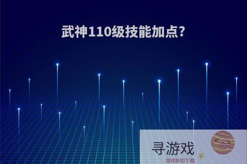 武神110级技能加点?