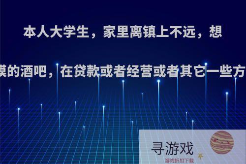 本人大学生，家里离镇上不远，想在镇上开个中等规模的酒吧，在贷款或者经营或者其它一些方面，需要注意什么?