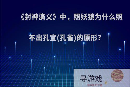 《封神演义》中，照妖镜为什么照不出孔宣(孔雀)的原形?