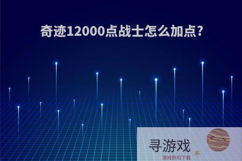 奇迹12000点战士怎么加点?