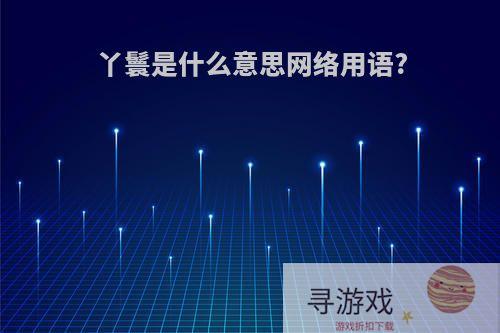 丫鬟是什么意思网络用语?