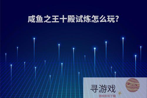 咸鱼之王十殿试炼怎么玩?
