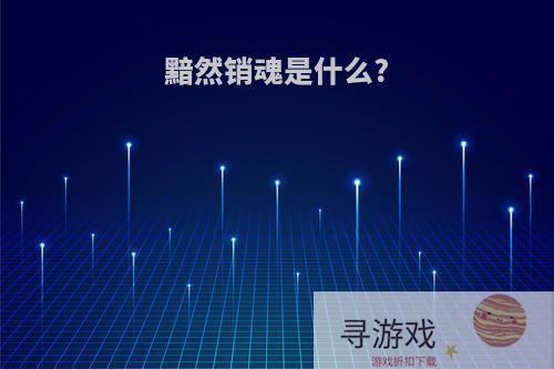 黯然销魂是什么?