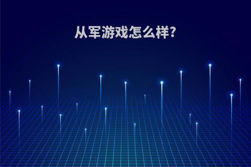 从军游戏怎么样?