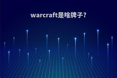 warcraft是啥牌子?