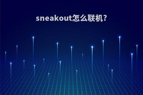 sneakout怎么联机?