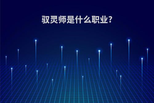 驭灵师是什么职业?